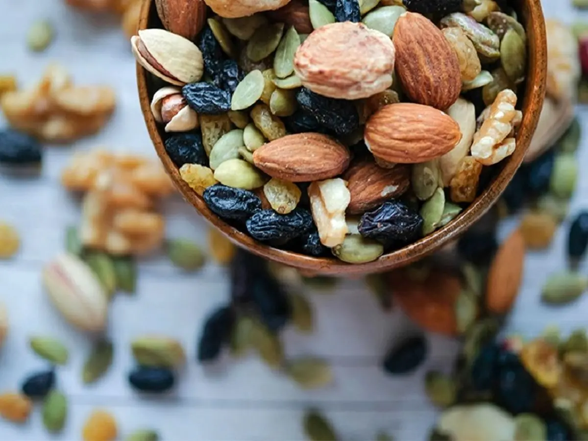 زیاد نشون دادن آجیل در ظروف