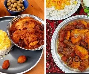 طرز تهیه خورش آلو مسما / یه مرغ آلوی اصیل گیلانی که مزش حرف نداره