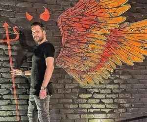 (عکس) شیطان و فرشته درونی سیاوش خیرابی!