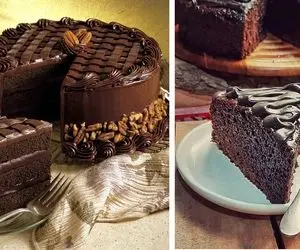 طرز تهیه کیک شکلاتی مغزدار / یه طعم عالی از کیک خونگی که بی نظیره