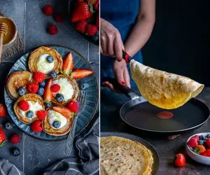 طرز تهیه پنکیک فرانسوی؛ اینجوری درست کنی موقع خوردنش انگار تو کافه وسط پاریس نشستی
