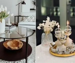 چند ایده ساده و کاربردی برای تزئین میز جلو مبلی/ کمی خلاقیت، حال خونه رو متحول میکنه