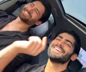 آواز شاد/ احسان عشق ابدی با داداش جون جونیش آهنگ میخونن به جز فیس صداشونم خفنه