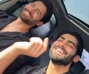 آواز شاد/ احسان عشق ابدی با داداش جون جونیش آهنگ میخونن به جز فیس صداشونم خفنه