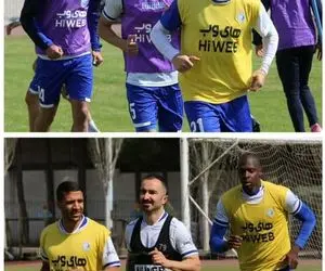 حضور یک بازیکن با چهره جدید در تمرین استقلال