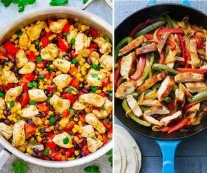 طرز تهیه خوراک مرغ مکزیکی / یه غذای عالی که باید حتما امتحانش کنید