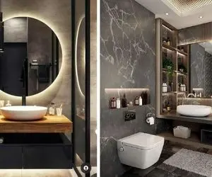 انواع مدل های فوق العاده مدرن روشویی / سبک های جدید با کارکردی جذاب و آینه های بزرگ