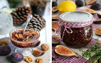 طرز تهیه ی مربای انجیر و گردو؛ یه لعنتی جذاب که انگشتاتم باهاش بخوری واسه صبحونه