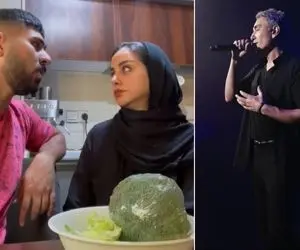 آواز خانگی؛ رو ریتم باید تو رو پیدا کنم شادمهر برا خانومش می خونه باید بهم غذا بدی