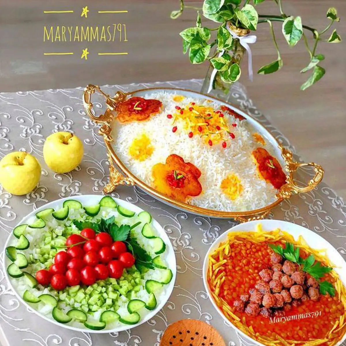 تزیین خورش قیمه