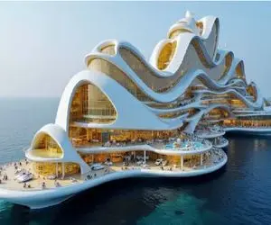 معماری خلاقانه؛ شیخ عرب کشتی کروز ساخت با امکانات فضایی هر شب تیلیارد درآمدشه