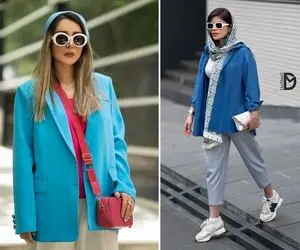 عشقه رنگ و استایل آبی داری؟ اول بشناسش بعد برو تو نخ مانتو شلوار و یه تیپ ناااب بساز