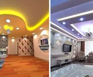 کناف سقفی متریال نوین خوشگلاسیون سقف / دیگه دلت نمیاد لوستر بزنی چراغ خوابم میشن