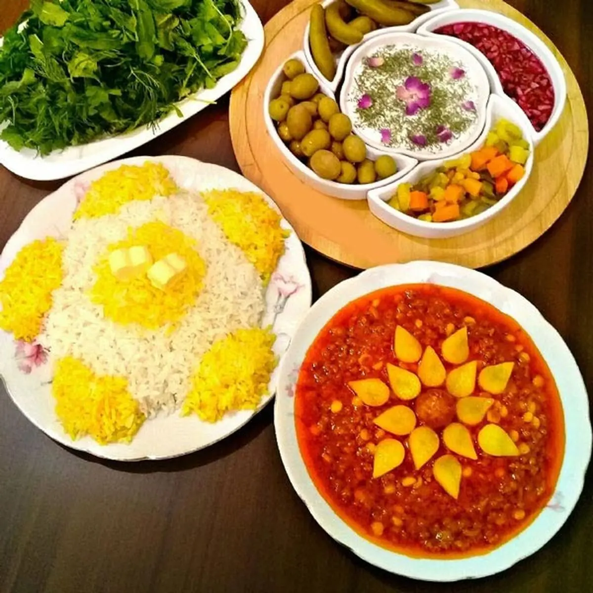 تزیین خورش قیمه