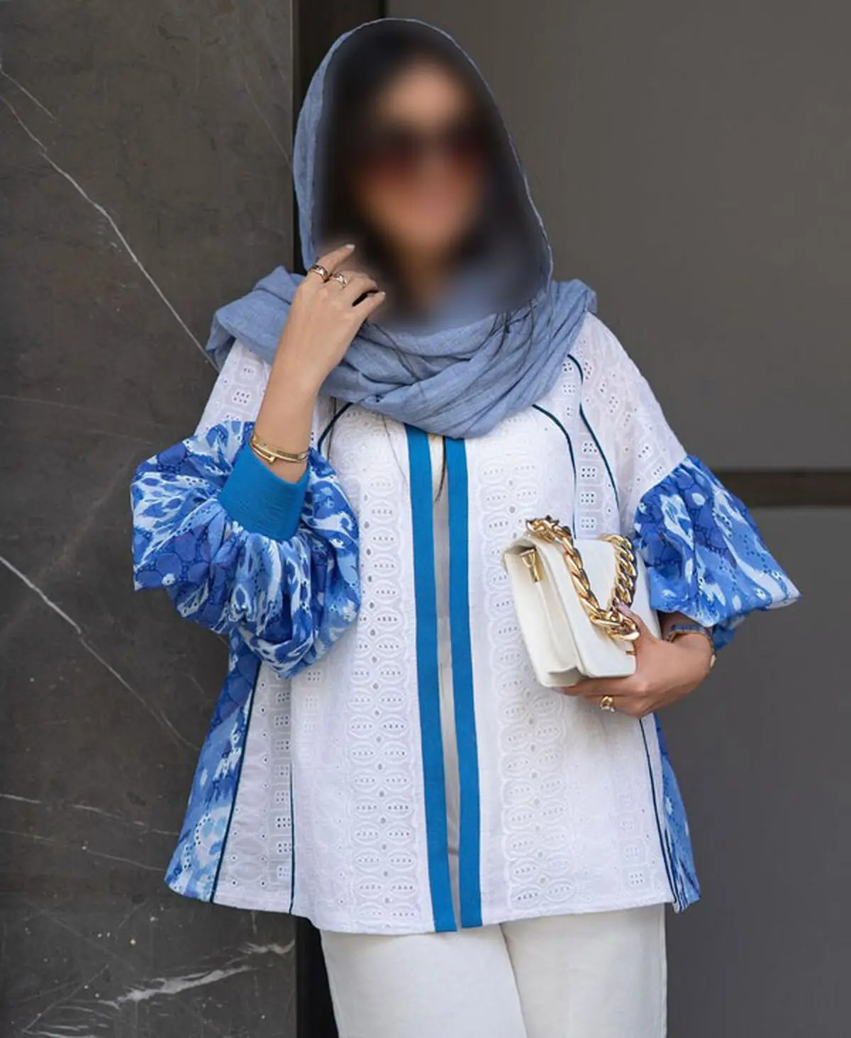 مانتو خامه دوزی شده سفید