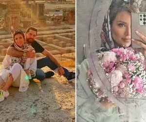 مینا زنِ بهرام رادان با لباس تو خونه ناناش چه جیرانی شده واسه آقاش؛ از جوگولستان اومده!