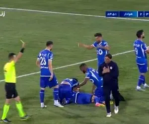 (عکس) مربی استقلال به خاطر پرش هایش اینبار جریمه شد