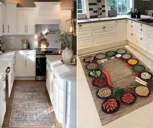 فرش آشپزخانه چی بخرم؟ / نری از اینا که عکس فلفل و شنبلیله داره بخری وقتی اینا مد شده