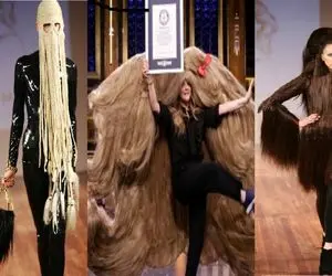 بیشتر شبیه کلاف تا مو؛ فشن شوی شگفت انگیز ترین مدل موها که با دیدنش خندت میگیره!