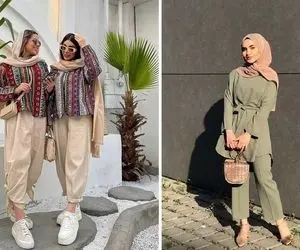 مانتو یقه آمریکایی / انواع استایل باهاش رو گفتم اینجوری تو عید خیلی به چشم میای