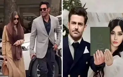 محضر مجلل عقد رضا گلزار؛ آیسان زنش سالها صبر کرد به این زندگی و عمارت شاهکار برسه