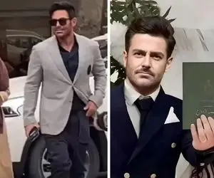 محضر مجلل عقد رضا گلزار؛ آیسان زنش سالها صبر کرد به این زندگی و عمارت شاهکار برسه