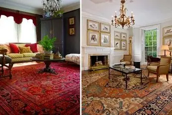 ایده آل ترین مدل های فرش ترند 2025؛ سبکای چیدمان زیبا و مطمئن مبل دورتادور فرش 9 متری