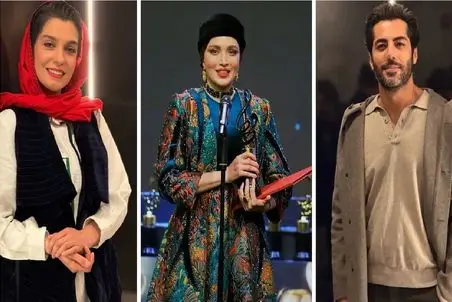 دنیای بازیگران/استایل خاص بازیگران تو جشن حافظ از لباس کوماندویی تا لباس پر زرق بهنوش