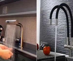 شیرآلات مدرن و شیک آشپزخانه/ یکی از این  شیرارو ببند بچت خودکار میره ظرف میشوره