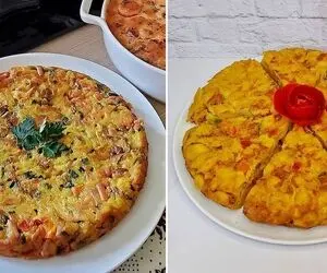 طرز تهیه کوکوی ماکارونی / یه کوکوی جذاب که بچه ها عاشقش میشن