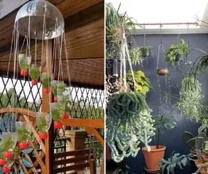 ایده های خلاقانه؛ با بطری های پلاستیکی دوغ و نوشابه از گلخونت بهشت برین بساز