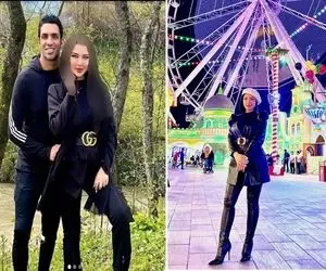 خوشگذرونی گرون زنِ سپهر حیدری تو ساحل دبی عربا رو قاصر کرد؛ پول جا نون میخوره