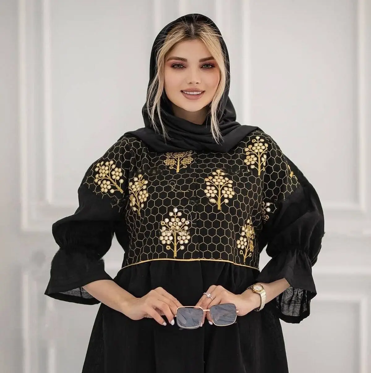 مانتو-مجلسی-مشکی-بلند