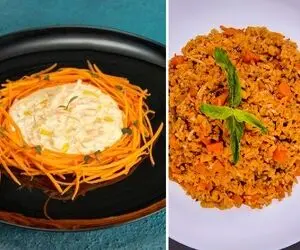 طرز تهیه بورانی هویج ساده و مقوی / یه غذای فوق العاده که سریع آماده میشه