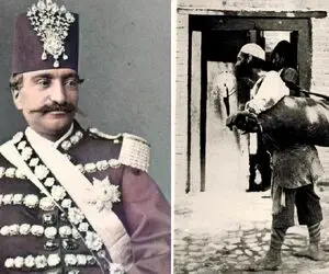 حکایت سر به سر گذاشتن ناصرالدین شاه و حاضرجوابی مرد زغال فروش اصفهانی!