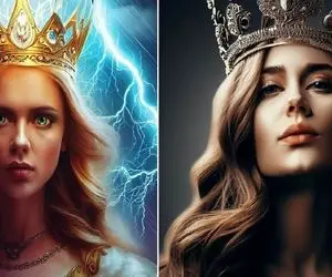 پدیده های طبیعی ملکه شدن؛ هوش مصنوعی برف و آتش را به خانومای زیبارو تشبیه کرد