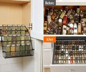 چیدمان و نظم دهی اصولی ادویه ها / با چند حرکت ساده اما حرفه ای کشوشون رو دسته گل کن