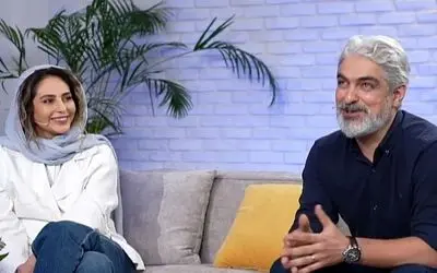 قاب عاشقانه مهدی پاکدل و رعنا آزادی‌ور