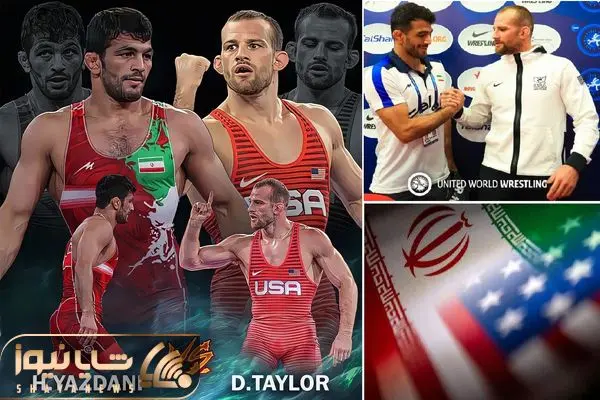 کشتی حسن یزدانی و دیوید تیلور