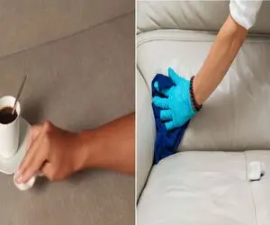 چای و قهوه ریخت روی مبل؟ / این ترفندای  معجزه‌ آسا لکه را در ۵ دقیقه محو می‌ کند