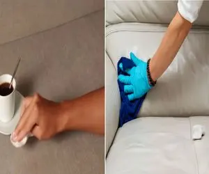 چای و قهوه ریخت روی مبل؟ / این ترفندای  معجزه‌ آسا لکه را در ۵ دقیقه محو می‌ کند