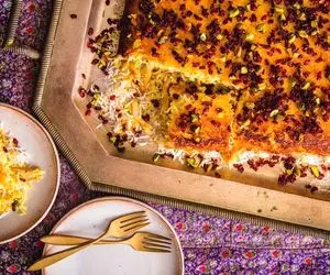 پیشنهاد سرآشپز؛ ته چین مرغ مجلسی با فوت کوزه گری