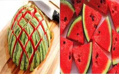 ترفندایی برای انتخاب شیرین ترین هندوانه بازار/ حرفه ایا اینطوری هندونه رو نگه میدارن