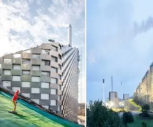 معماری‌های شگفت انگیز؛ بنای دو منظوره که صنعت و طبیعت را همزمان در آغوش می‌کشد!