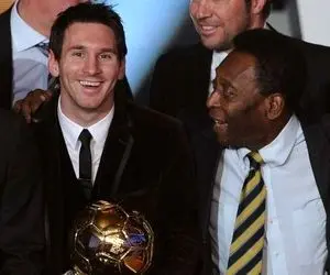 پیام جالب پله به لیونل مسی