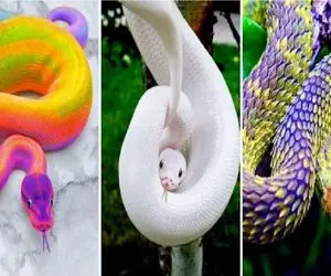 کارخانه حیوانات؛ مهندسین ژنتیک مار و پرنده زینتی ترکیب زدن برا هفت رنگ شدن طبیعت