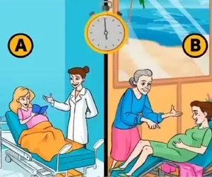 هوش تصویری؛ اگه ادعای تیز هوشی داری بگو کدوم از خانومای باردار ثروتمنده؟