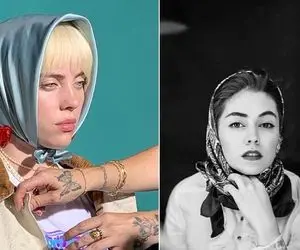 ژستای هنگ کُنِ "نیلوفر رجایی" با شکوفه و چسب؛ خانوم خودشو کُپِ کپ بیلی آیلیش کرد!