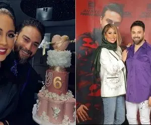 تولد پر سر و صدایی که بابک جهانبخش برای زنش گرفت / عمرا اگه یه همچین کیکی دیده باشید