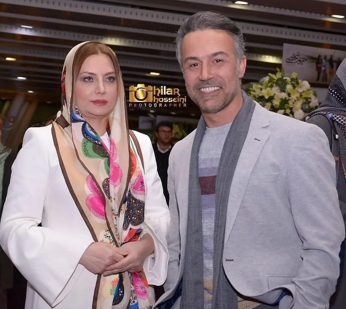 دانیال حکیمی و همسرش